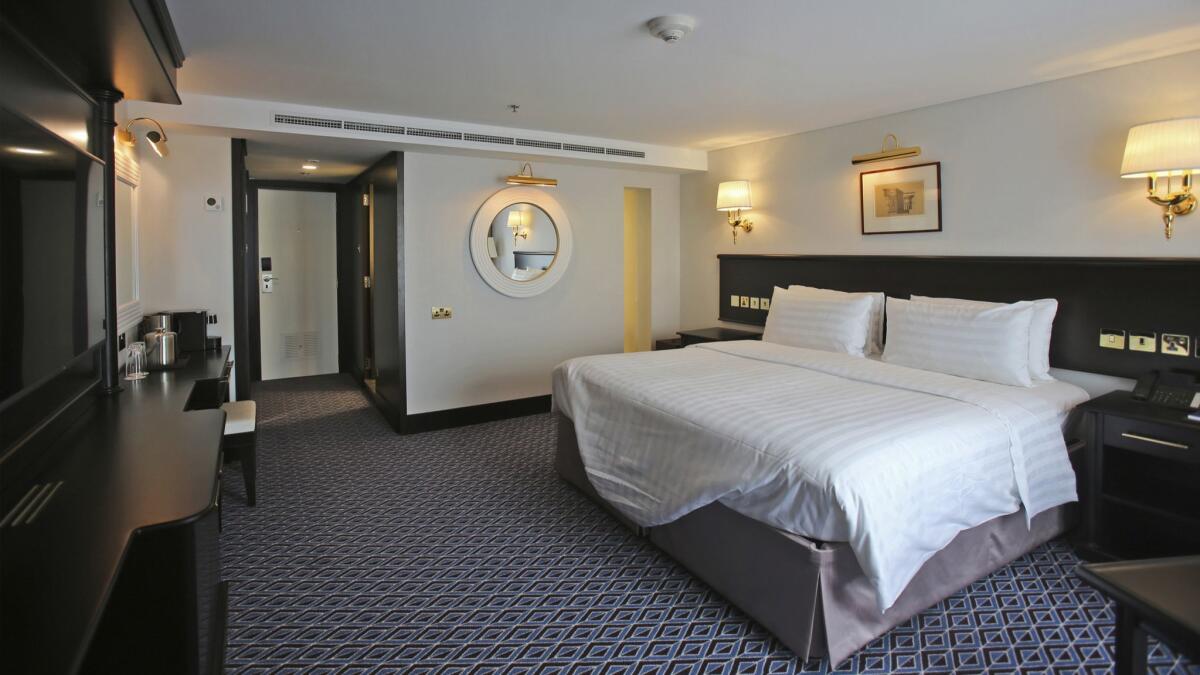 A duplex room at the Queen Elizabeth 2, which is opening Wednesday.