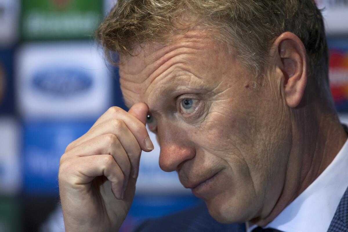 David Moyes was dismissed as manager of Manchester United.