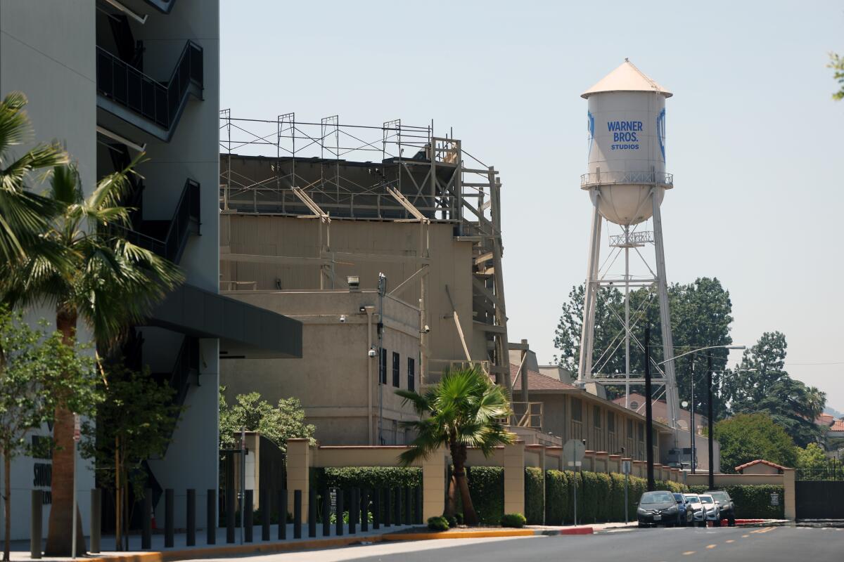 Warner Bros. Studio water tower. 