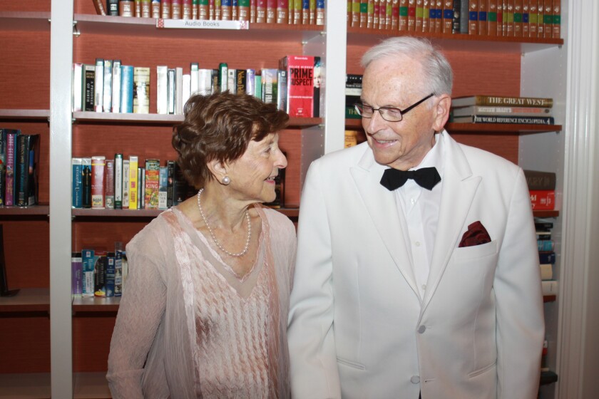 Nancy and Bill Dubey on their 70th wedding anniversary.