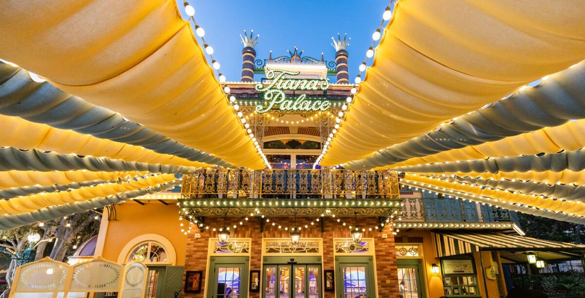 Tiana’s Palace at Disneyland's New Orleans Square aims to offer authentic New Orleans cuisine.