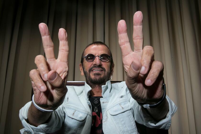 BEVERLY HILLS, CA, WEDNESDAY, JULY12, 2017 - Ringo Starr at the Beverly Wilshire Hotel, promoting the September release of the album, "Give More Love." (Robert Gauthier/Los Angeles Times)