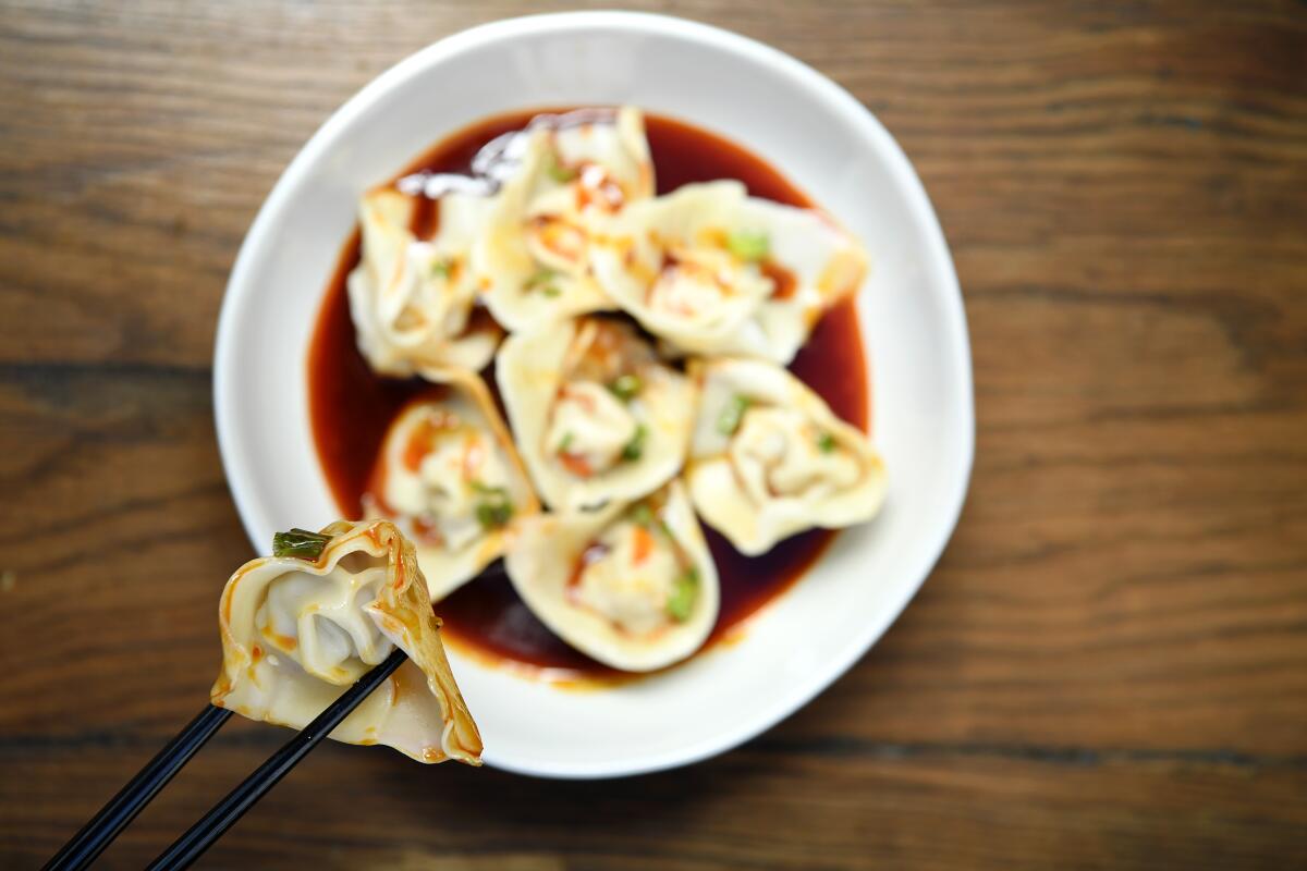 Dumplings from Sichuan Impression.