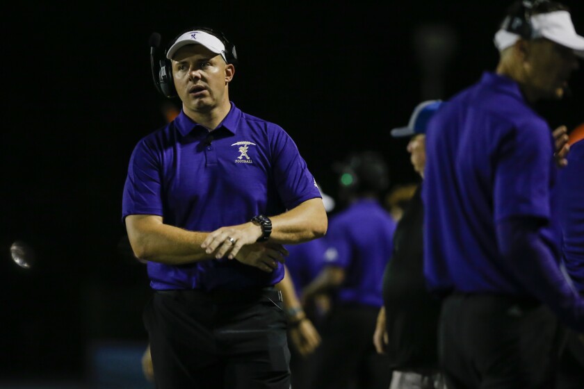 Joe Kremer won a Division I section title as St. Augustine head football coach in 2018.