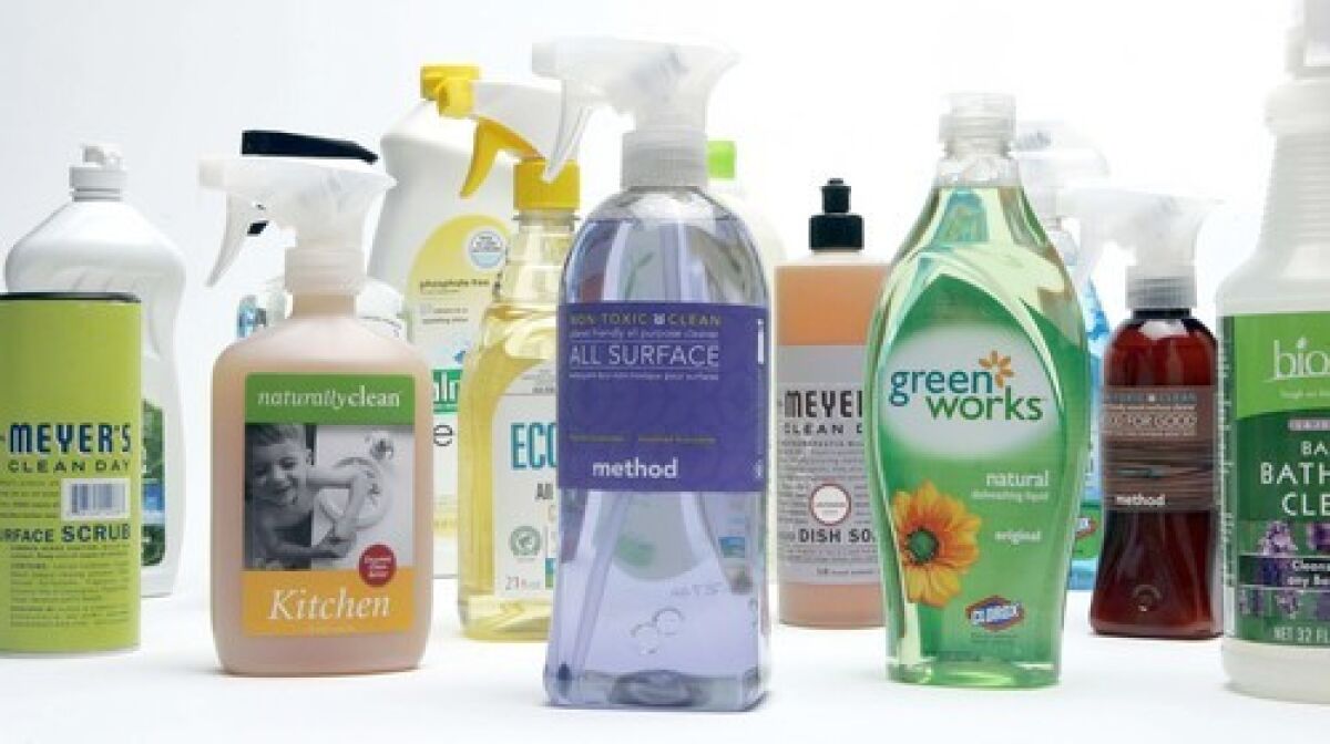 GOING GREEN: The number of cleaning products that use gentler chemicals or eco-friendly ingredients is growing, but going the homemade route could be greener  and less expensive.