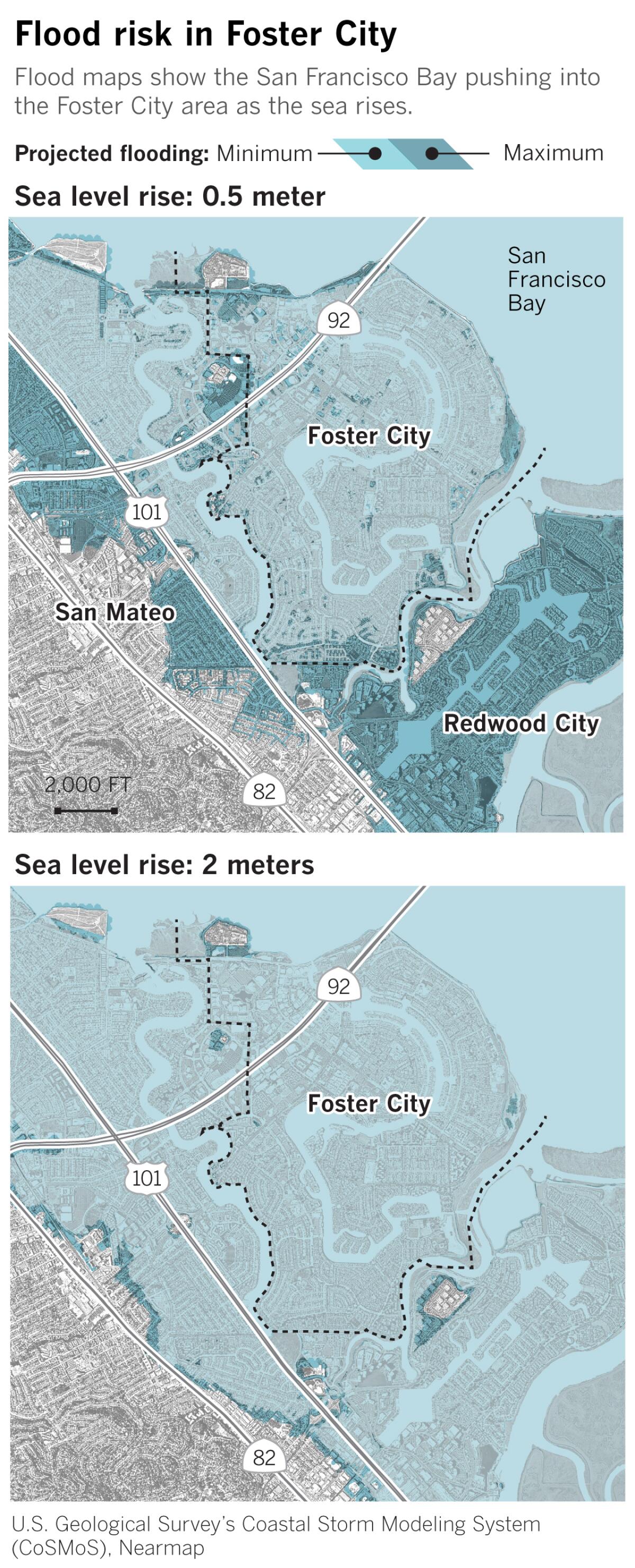 Flood risk in Foster City