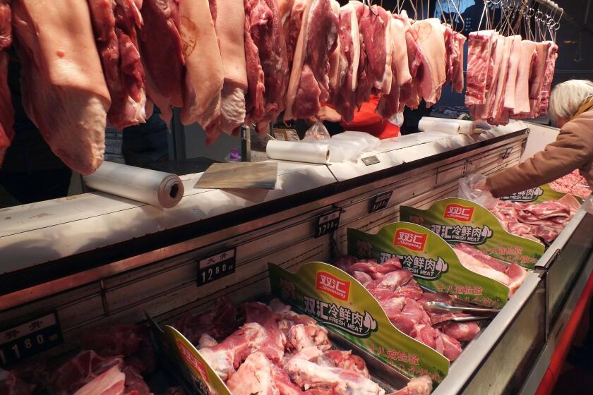 Shuanghui pork at a supermarket in China. An activist investor says American pork producer Smithfield could make more money by selling its components individually rather than as a whole to Shuanghui.