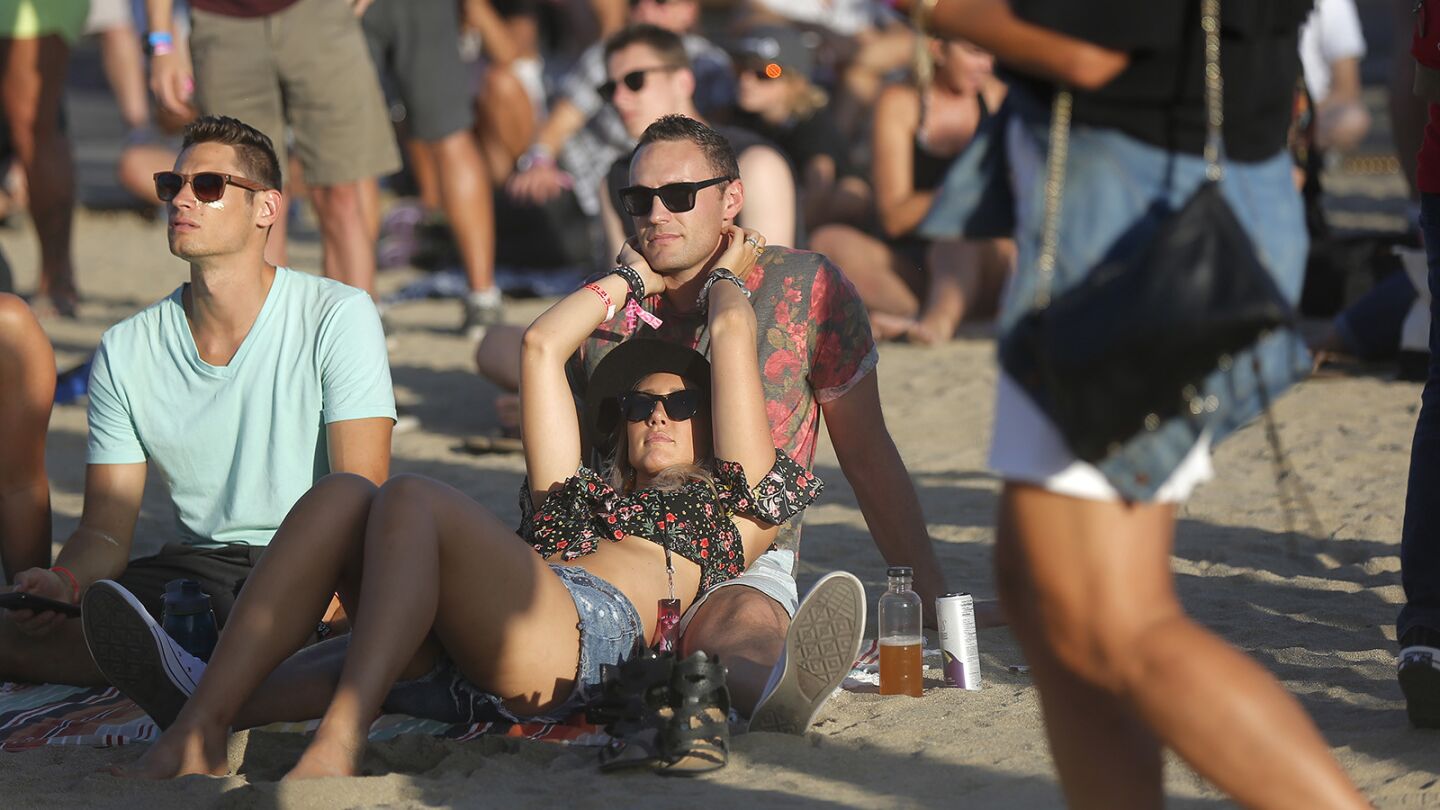 Fans watch the band Stone Temple Pilots at KAABOO Del Mar on Saturday, September 15, 2018. (Photo by K.C. Alfred/San Diego Union-Tribune)