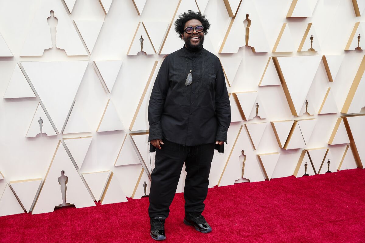 Musician Questlove arriving at the 92nd Academy Awards.