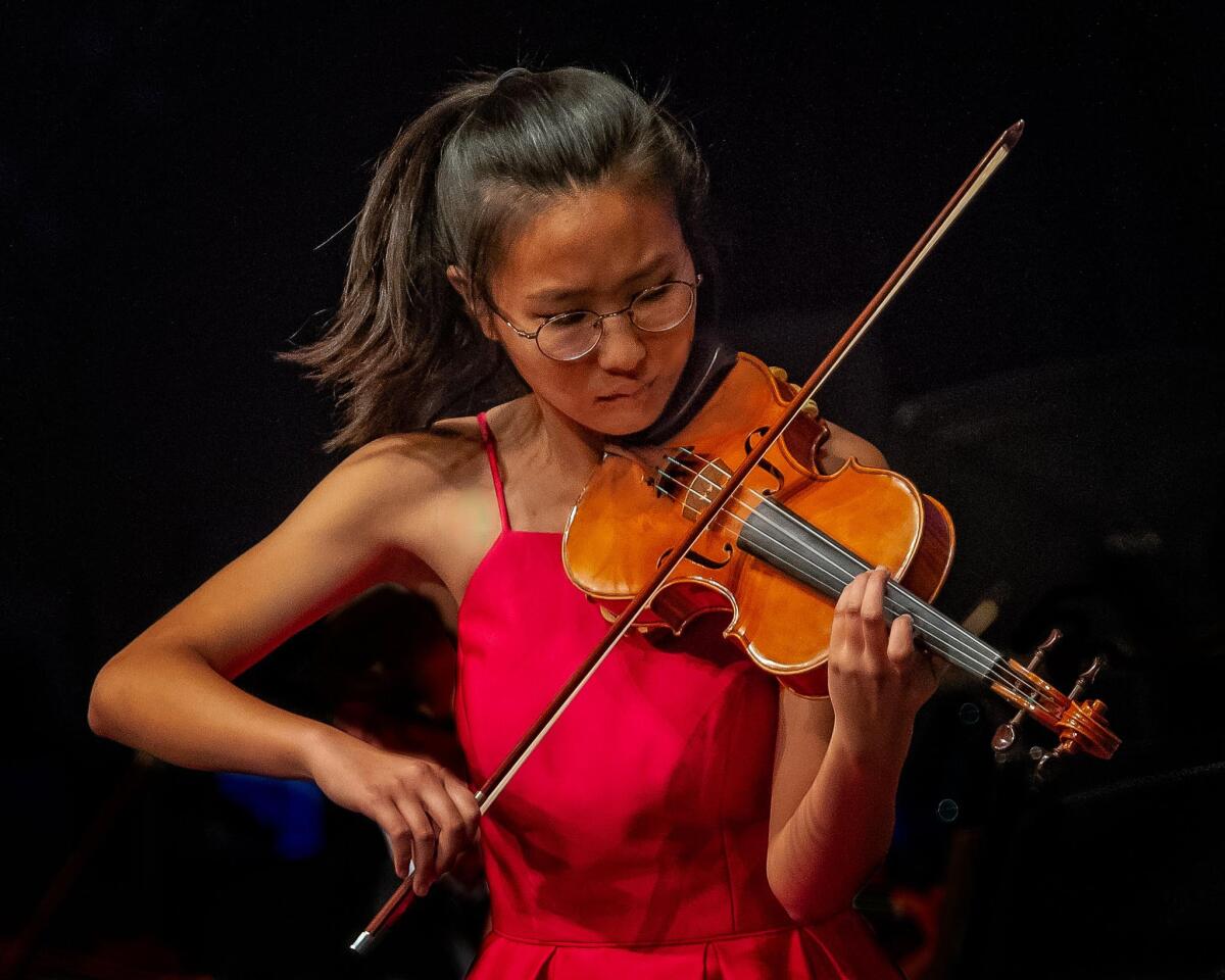 The 2020 SDYS Concerto Competition Finals are online Nov. 1. Pictured is 2019 pre-professional winner Susan Lee.
