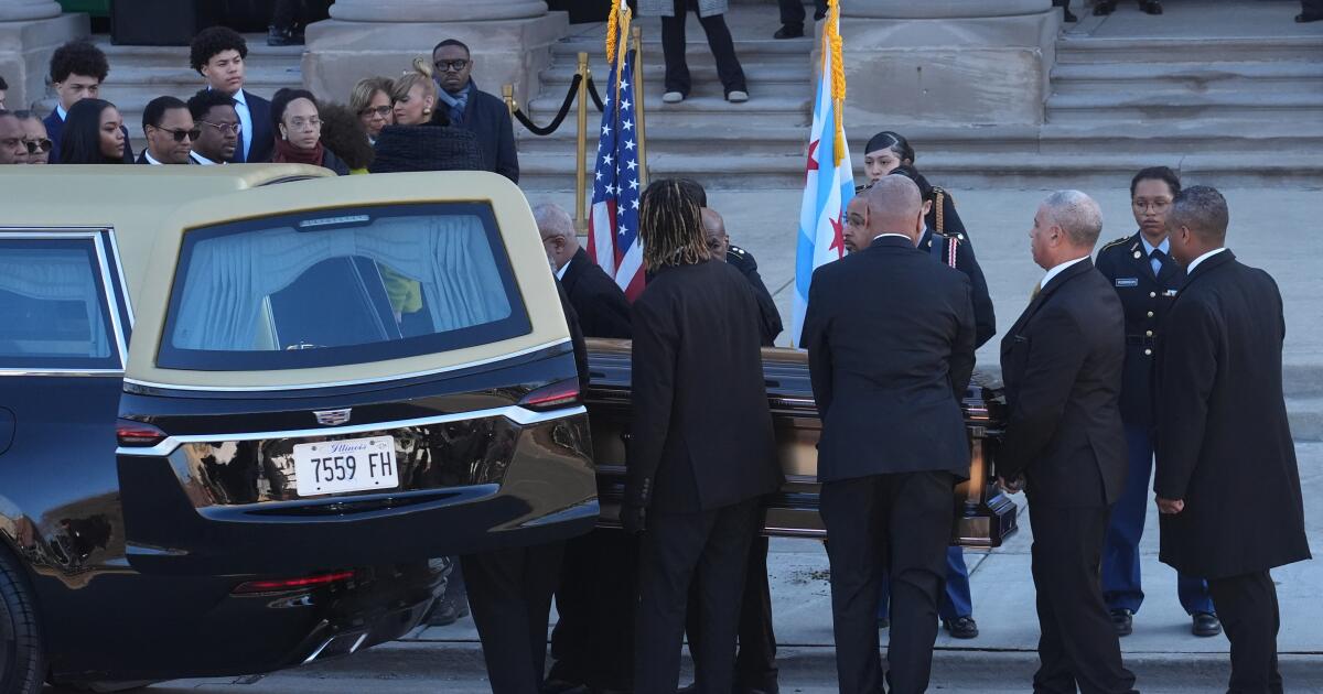 Os serviços memoriais de Jesse Jackson começam na sede de sua organização de direitos civis em Chicago