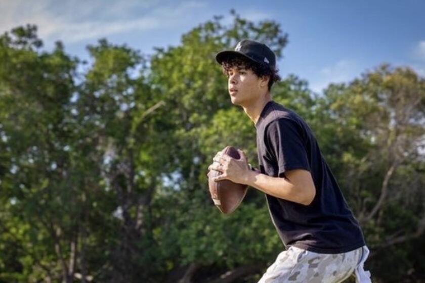 Narbonne quarterback Ryan Corley.