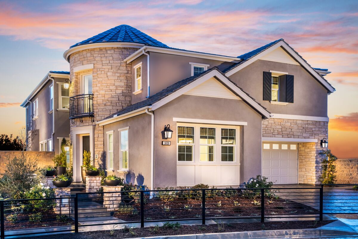 A home built by Landsea Homes in its IronRidge community in Lake Forest. 
