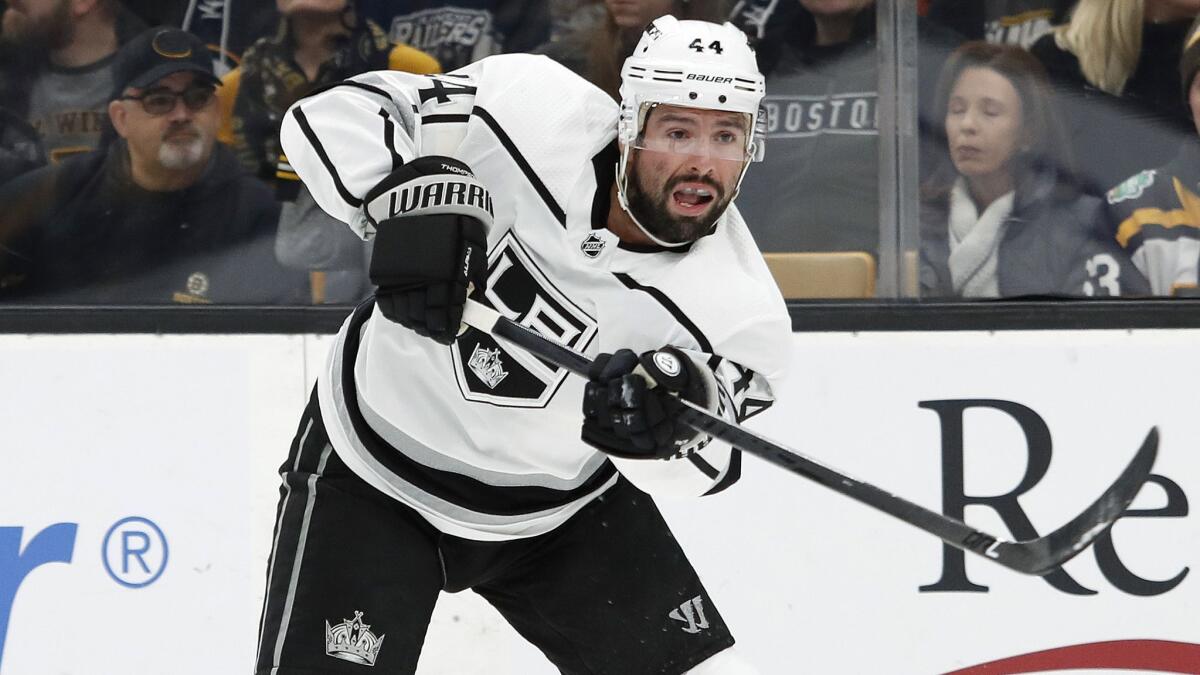 The Kings traded Nate Thompson to Montreal on Monday.