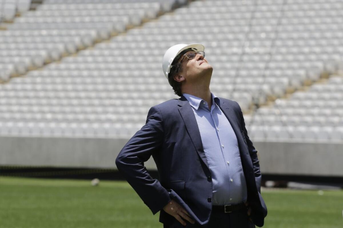 "We cannot organize a match without a stadium. This has reached a critical point," Jerome Valcke, FIFA's secretary general, says of construction delays in Curitiba, Brazil.