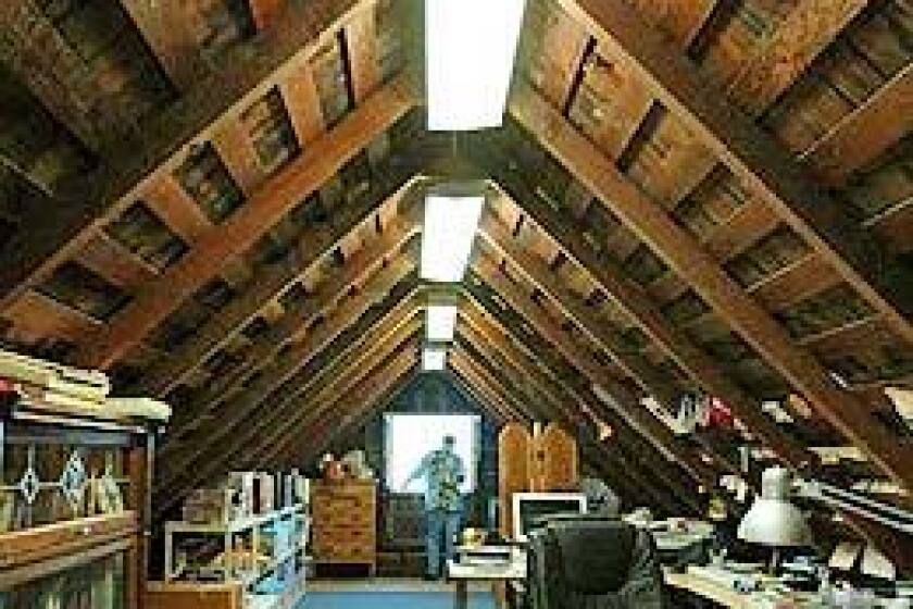 The Chapmans' best use of space since moving in 14 years ago: turning the attic into an office. They also added a master bedroom on the first floor. Do they yearn for space? No, not an inch more, Jack says.