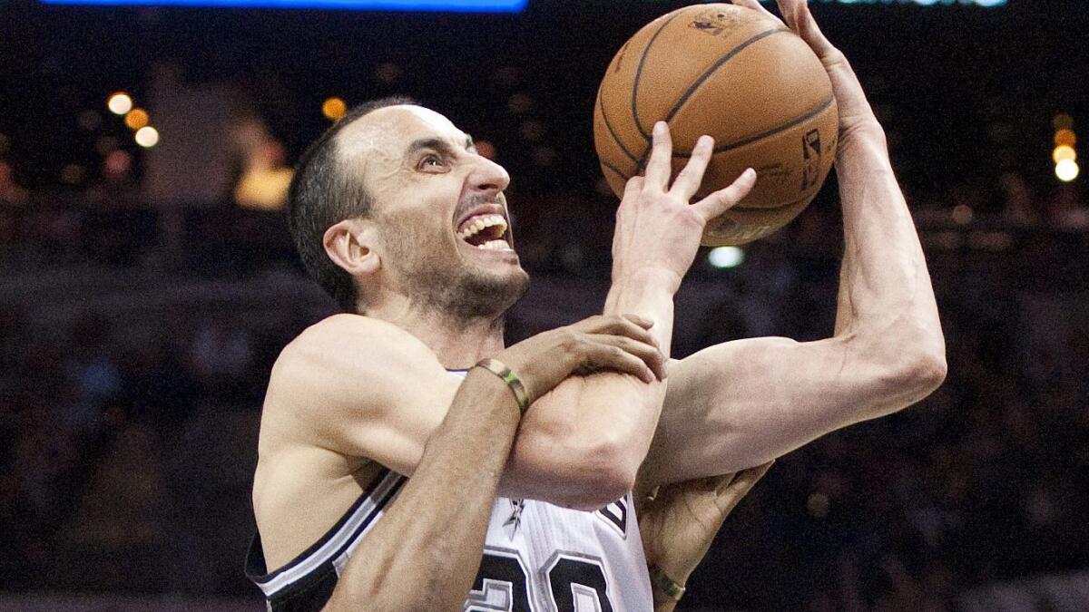 San Antonio guard Manu Ginobili likely play a key role in the Spurs' aspirations to defeat the Portland Trail Blazers.