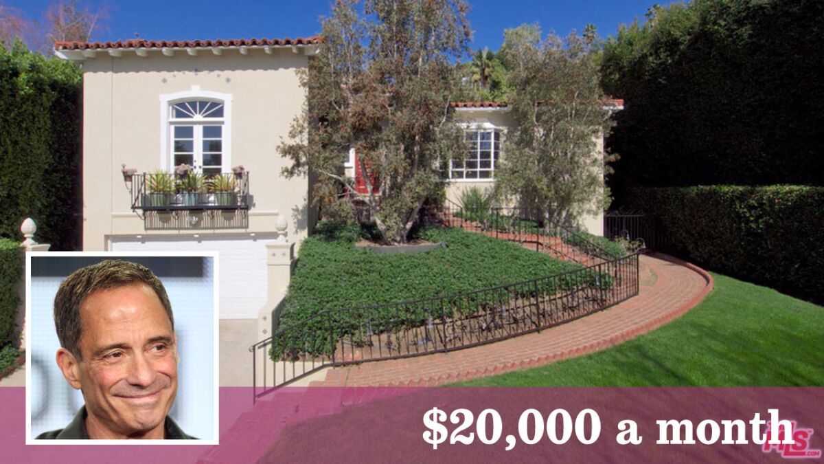 TMZ's Harvey Levin has listed his house in Hollywood Hills West for lease at $20,000 a month.