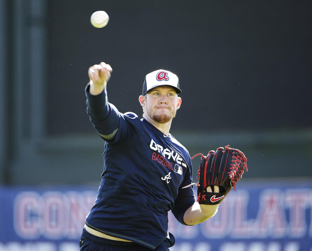 The San Diego Padres acquired closer Craig Kimbrel from the Braves in a six-player trade. The Braves also received a compensation round draft pick.