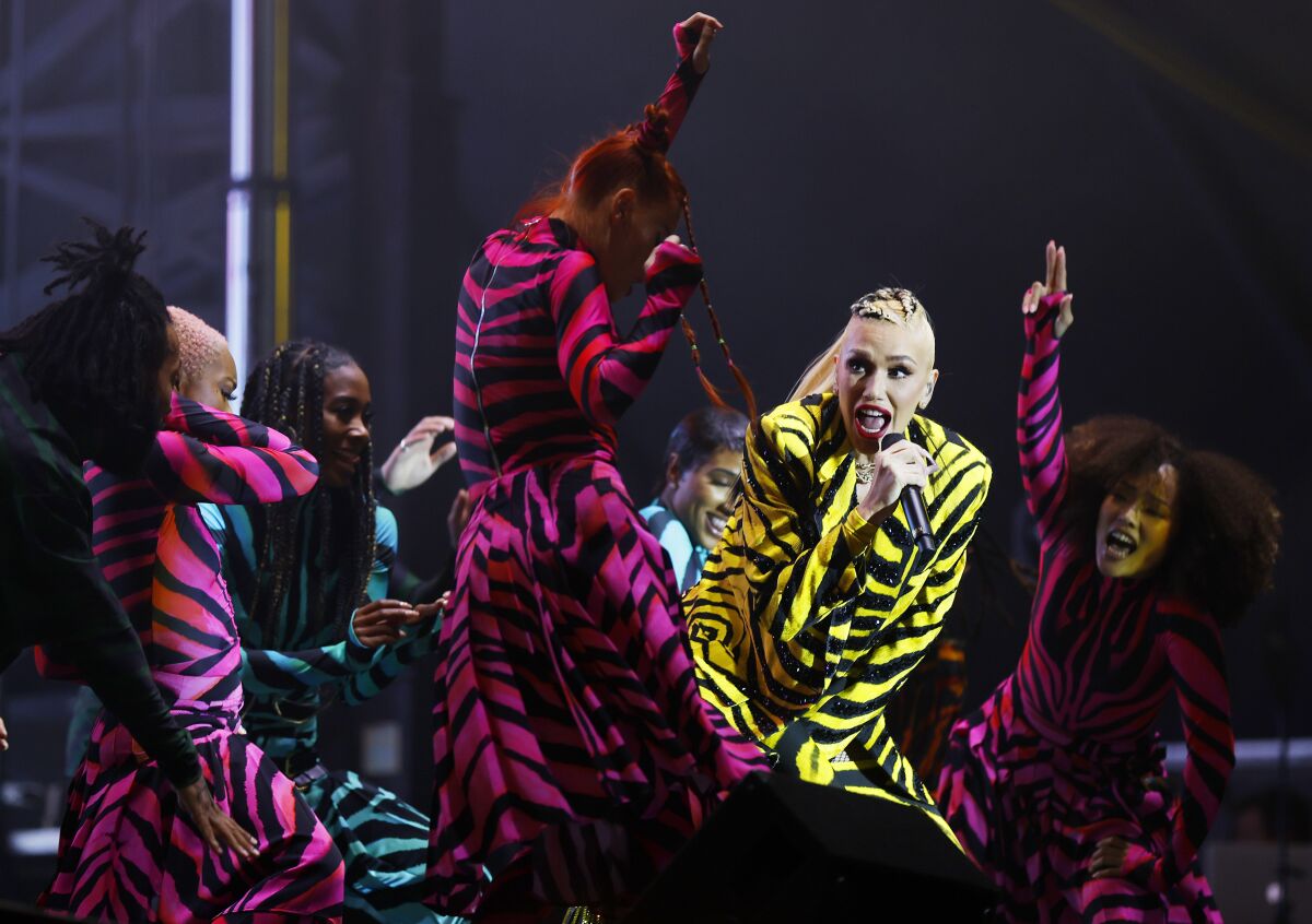 Gwen Stefani performs at the Wonderfront Festival on Sunday, November 20, 2022 