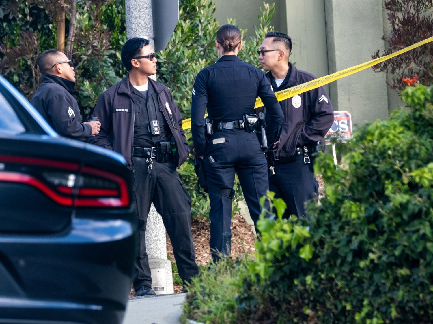 LAPD search Beverly Hills high-rise apartment tied to triple slaying in Benedict Canyon