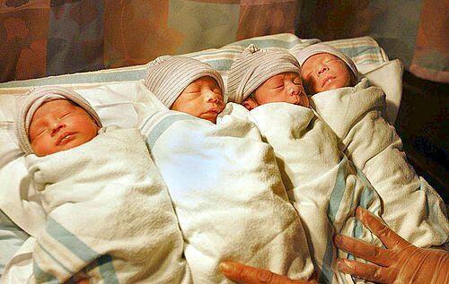 Angela Magdaleno, originally from the state of Jalisco in Mexico, gave birth on July 6th to quadruplets without the aid of fertility drugs. Three years ago, Mrs. Magdaleno and her husband Alfredo Anzaldo had triplets.