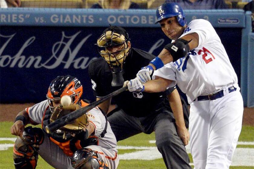 Juan Rivera batted only .244 for the Dodgers last season.