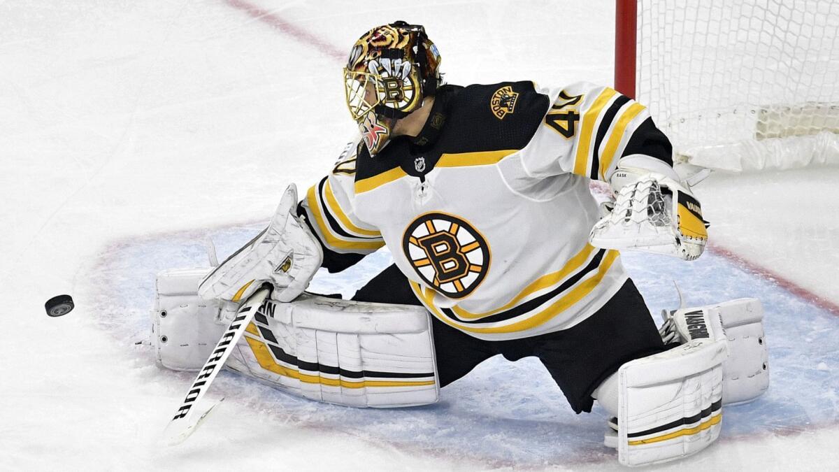 Boston's Tuukka Rask leads all goaltenders in the postseason with a 1.84 goal-against average and a .942 save percentage.