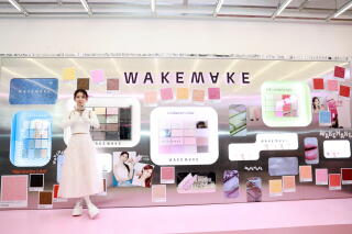 Miyeon of (G)I-DLE attends makeup brand WAKEMAKE's pop-up store