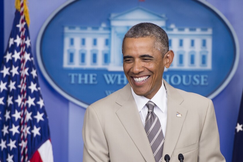 Today is the 5 year anniversary of the time Obama wore a tan suit ?url=https%3A%2F%2Fca-times.brightspotcdn