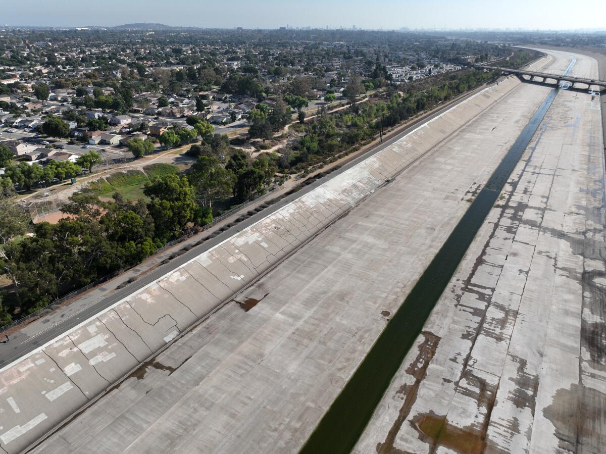 Los Angeles River in Long Beach