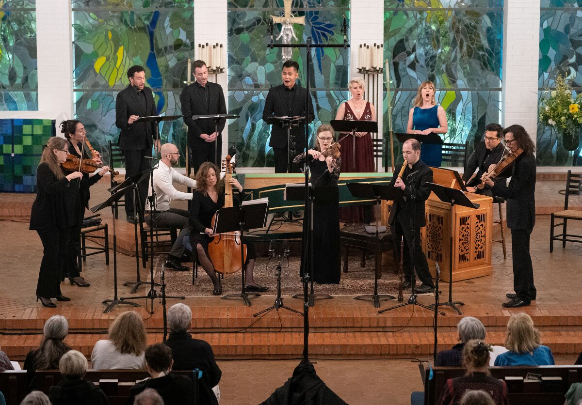In this file photo, founder and artistic director Ruben Valenzuela conducts Bach Collegium San Diego.