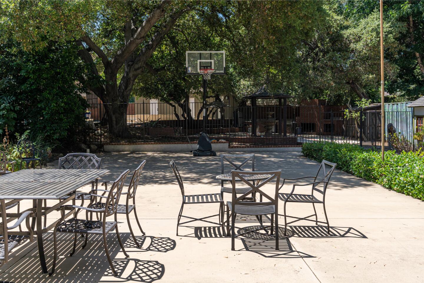 The patio.