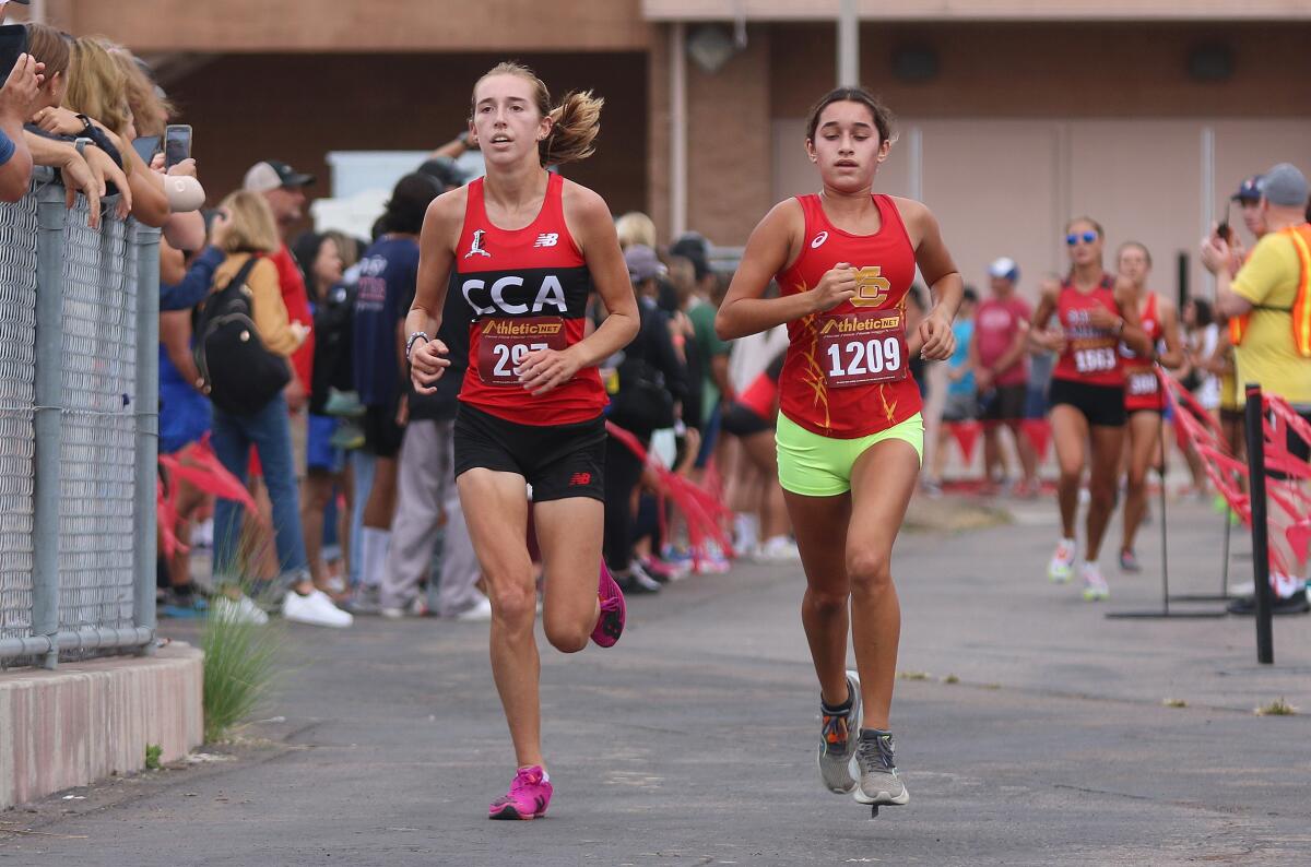 Southern California Community College Cross Country Championships - Videos  - Gabrielle De La Rosa of Santiago Canyon College 8th Place Women's 5K Race  - Southern California Community College Cross Country Championships 2016 -  DyeStatCAL