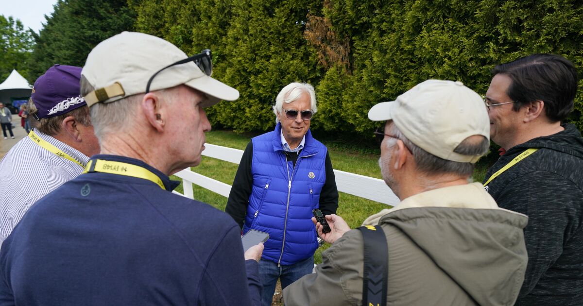 Bob Baffert is back holding court as he returns to Triple Crown series at Preakness