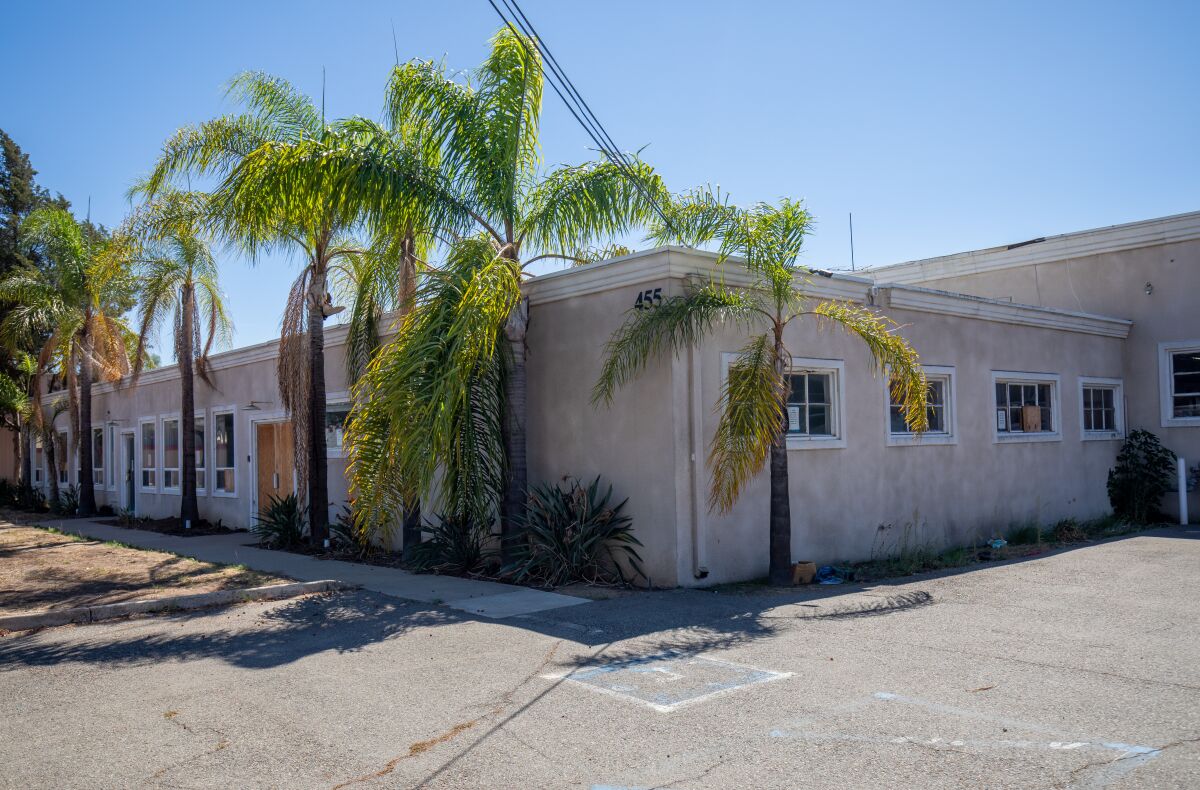 A former mattress factory and warehouse that might be converted the property into an agricultural and technology incubator.