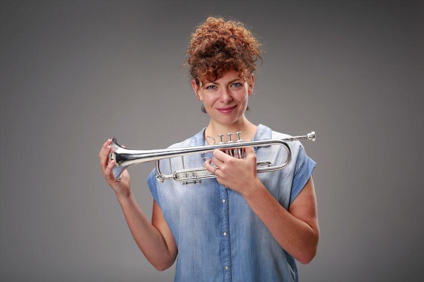 Stephanie Richards, trumpeter and UCSD music professor. (Photo by K.C. Alfred/The San Diego Union-Tribune, Aug. 11, 2016)