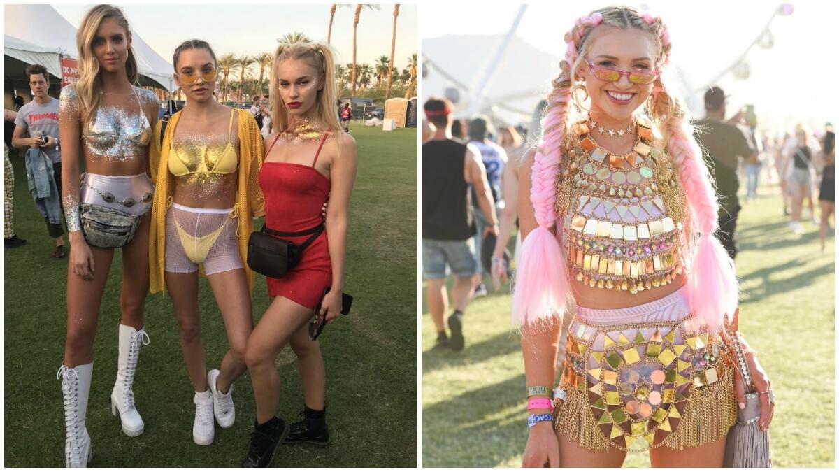 Coachella fashion: glitter, glow and those prints worn by men stand out  during festival's first weekend - Los Angeles Times