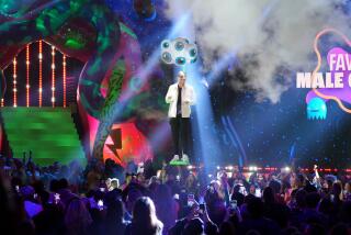 LOS ANGELES, CALIFORNIA - MARCH 04: Mr. Beast speaks onstage during the 2023 Nickelodeon Kids' Choice Awards at Microsoft Theater on March 04, 2023 in Los Angeles, California. (Photo by Kevin Mazur/Getty Images for Nickelodeon)