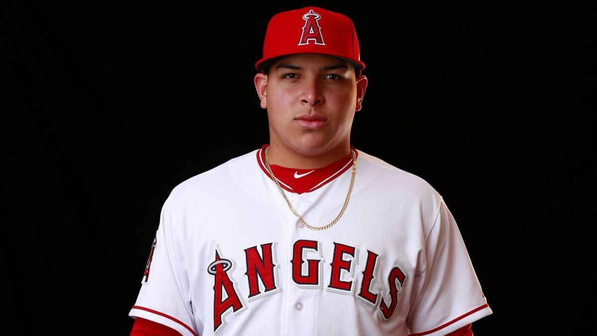 Jose Suarez will make his debut on the mound for the Angels on Sunday.