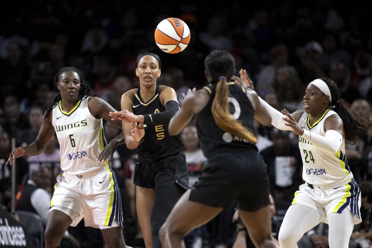 Aces set WNBA regular season wins record with 16-point comeback vs