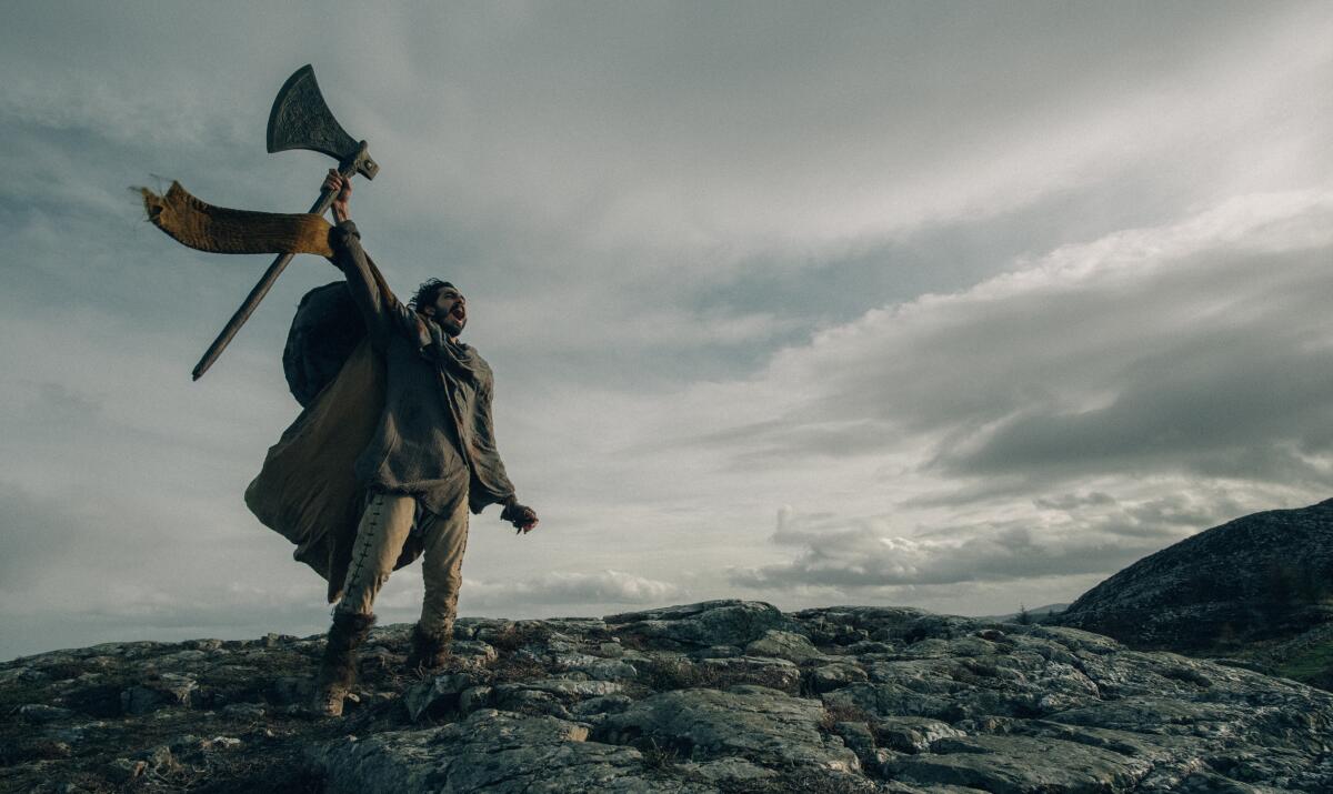 Dev Patel in the movie "The Green Knight."