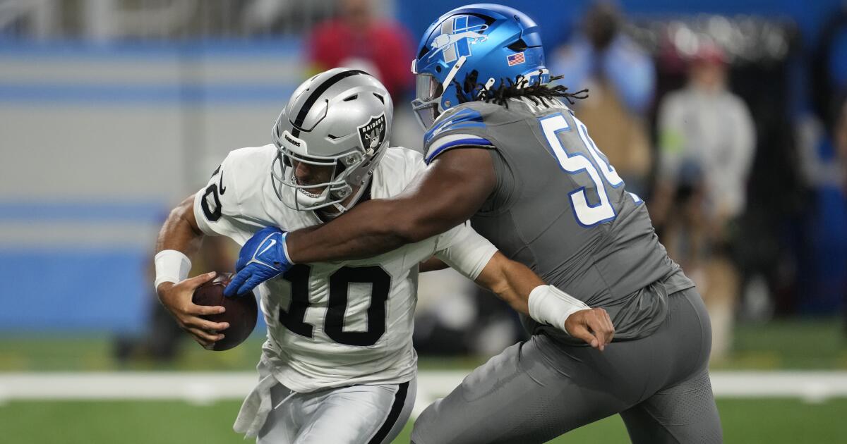 Jimmy Garoppolo takes responsibility for poor performance in Raiders’ loss to Lions