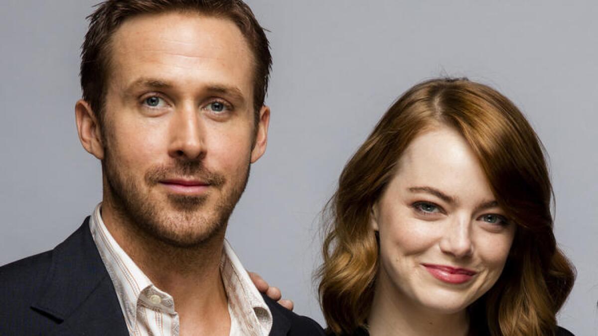 "La La Land" stars Ryan Gosling and Emma Stone at the 41st Toronto International Film Festival in September.