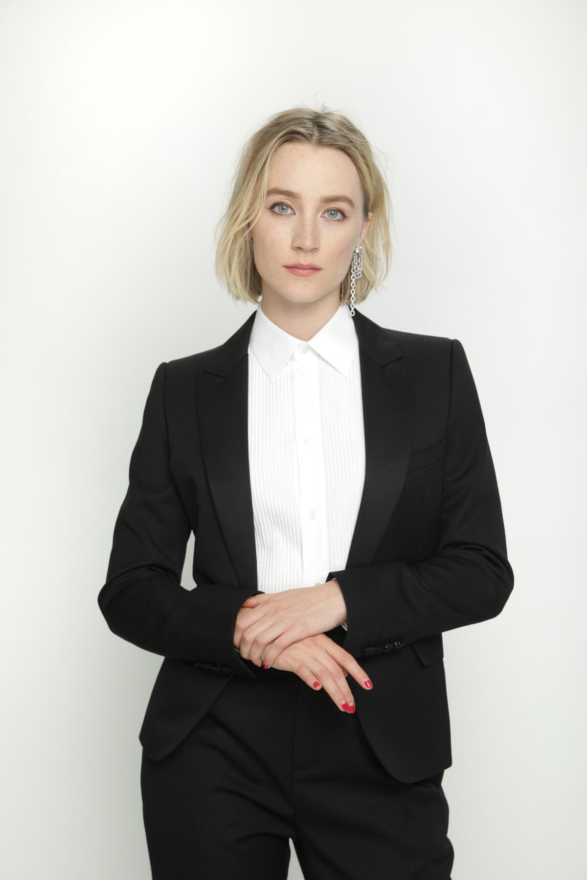 Saoirse Ronan is nominated in the lead actress category for her role in "Little Women."