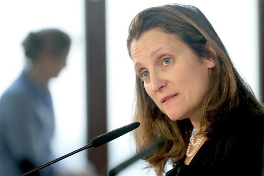 Canadian Foreign Minister Chrystia Freeland. EFE/Archivo
