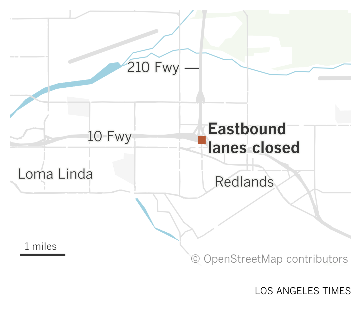 Shooting, police chase shut down eastbound 10 Freeway in Redlands