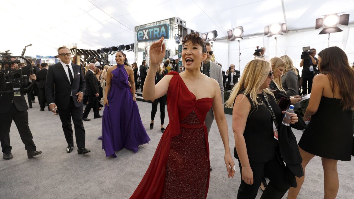 Sandra Oh at the 25th Screen Actors Guild Awards.