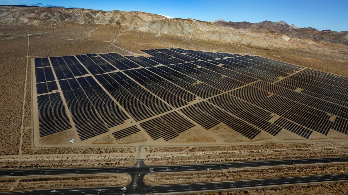 The Cinco Solar Facility in Kern County, which produces 60 megawatts of power, is operated by the Los Angeles Department of Water and Power.