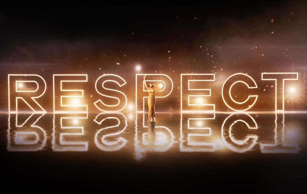 A teaser poster from the Aretha Franklin biopic "Respect," starring Jennifer Hudson.